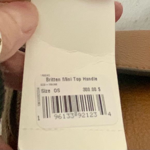 NWT TORY BURCH BRITTEN TOP HANDLE CROSSBODY MINI BAG MOOSE - Picture 8 of 8